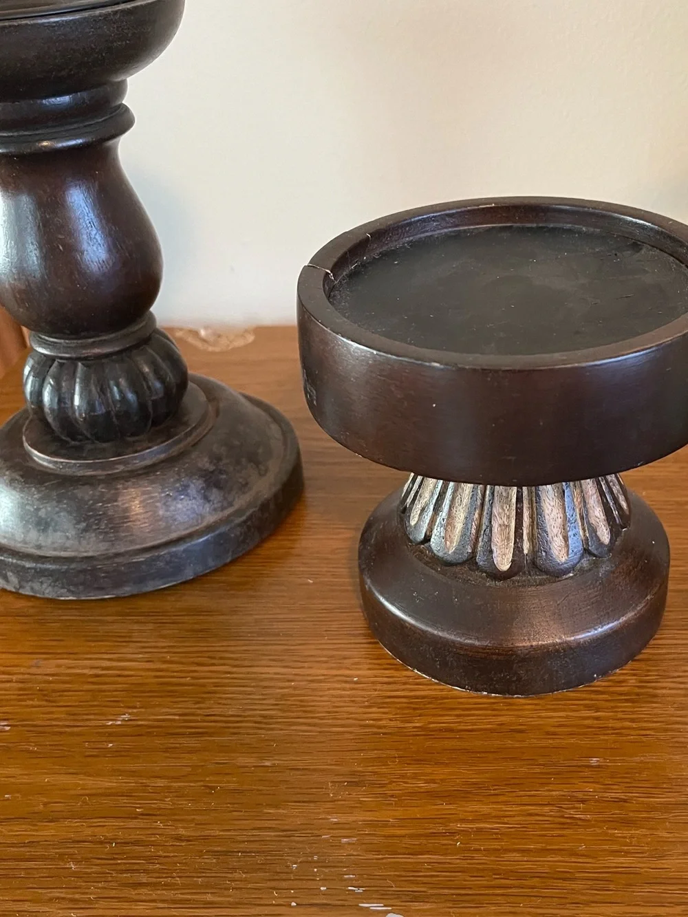 Wooden Candle Stick Holders